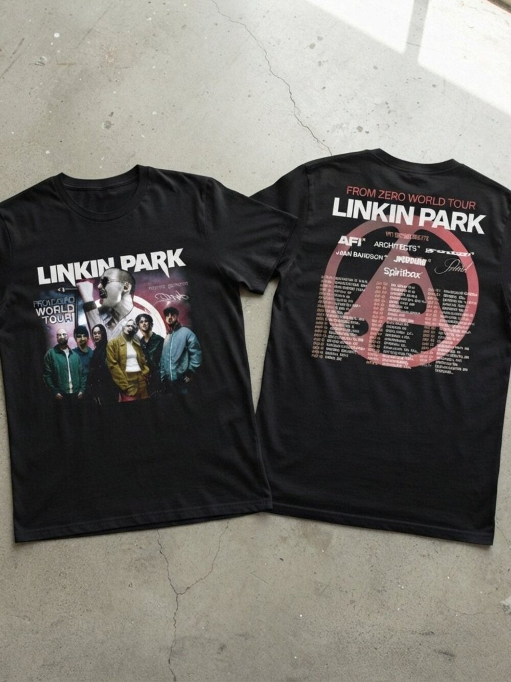Linkin Park From Zero World Tour Graphic Tee Black